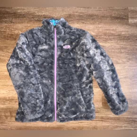 NORTH FACE Girls Reversible Mossbud Swirl Jacket Past‎ Seas X-Large 18 G5 - Picture 3 of 11